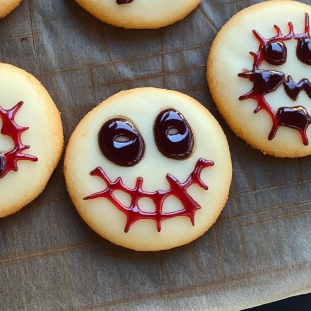 Thumbprint Cookies als Halloween Deco