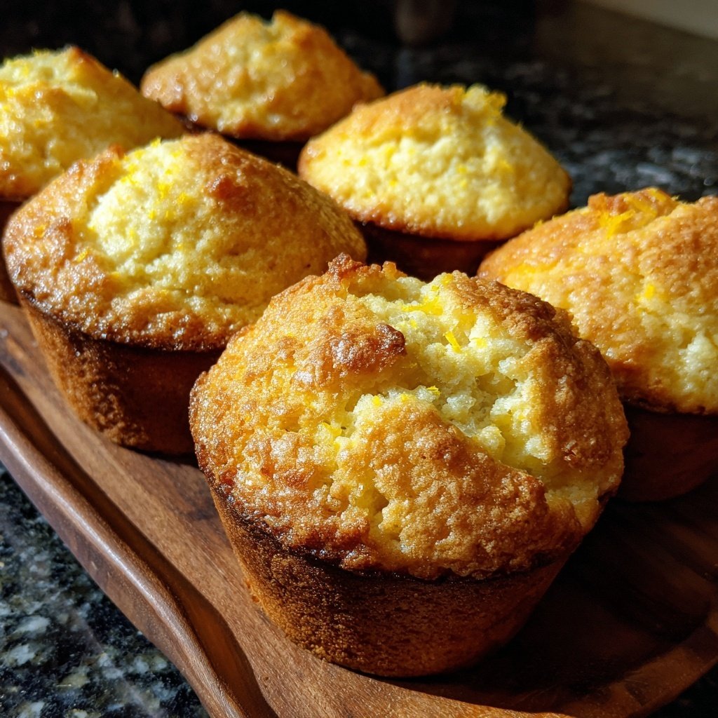 Muffins mit Zitronenabrieb und Joghurt