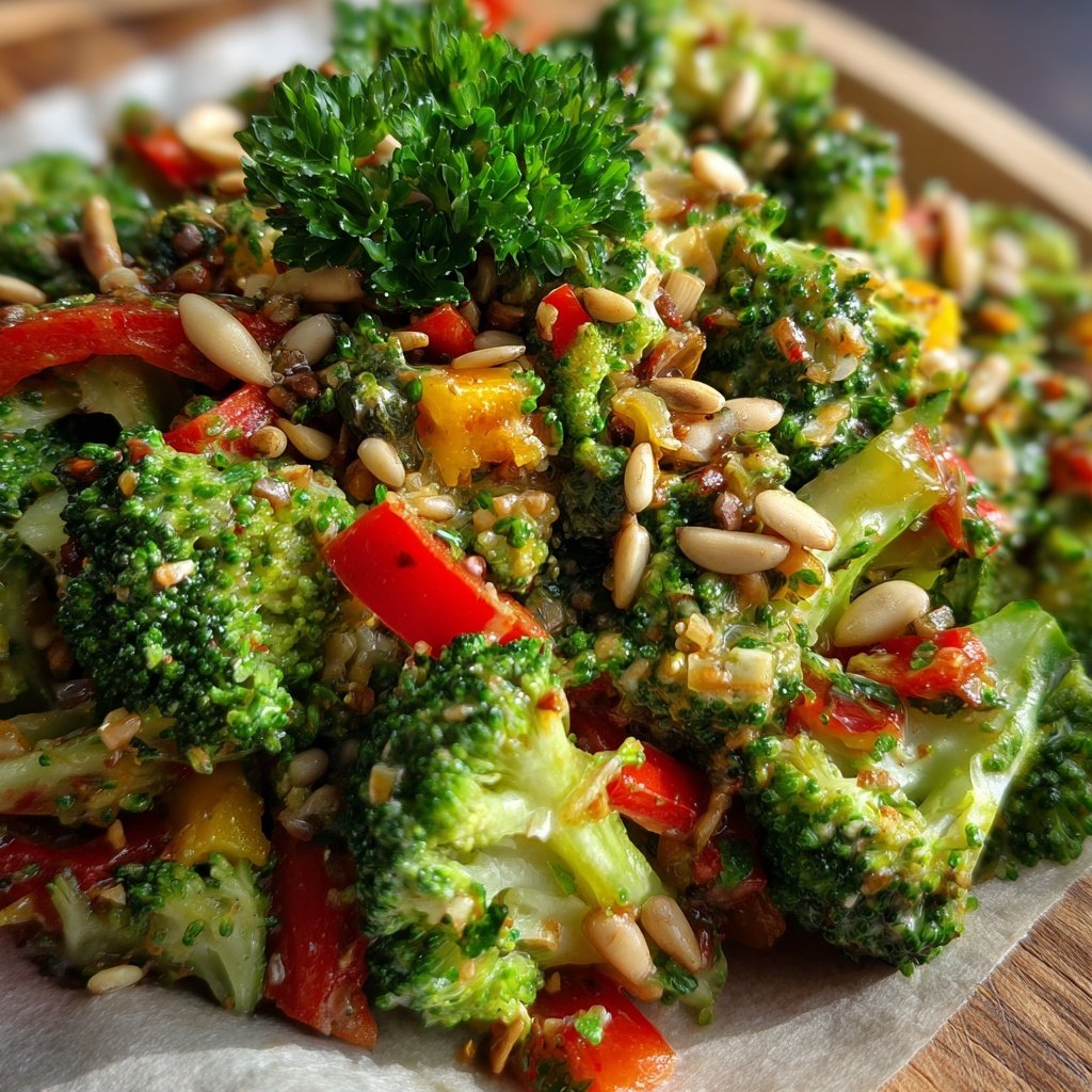 Brokkoli Salat Roh Und Knackig