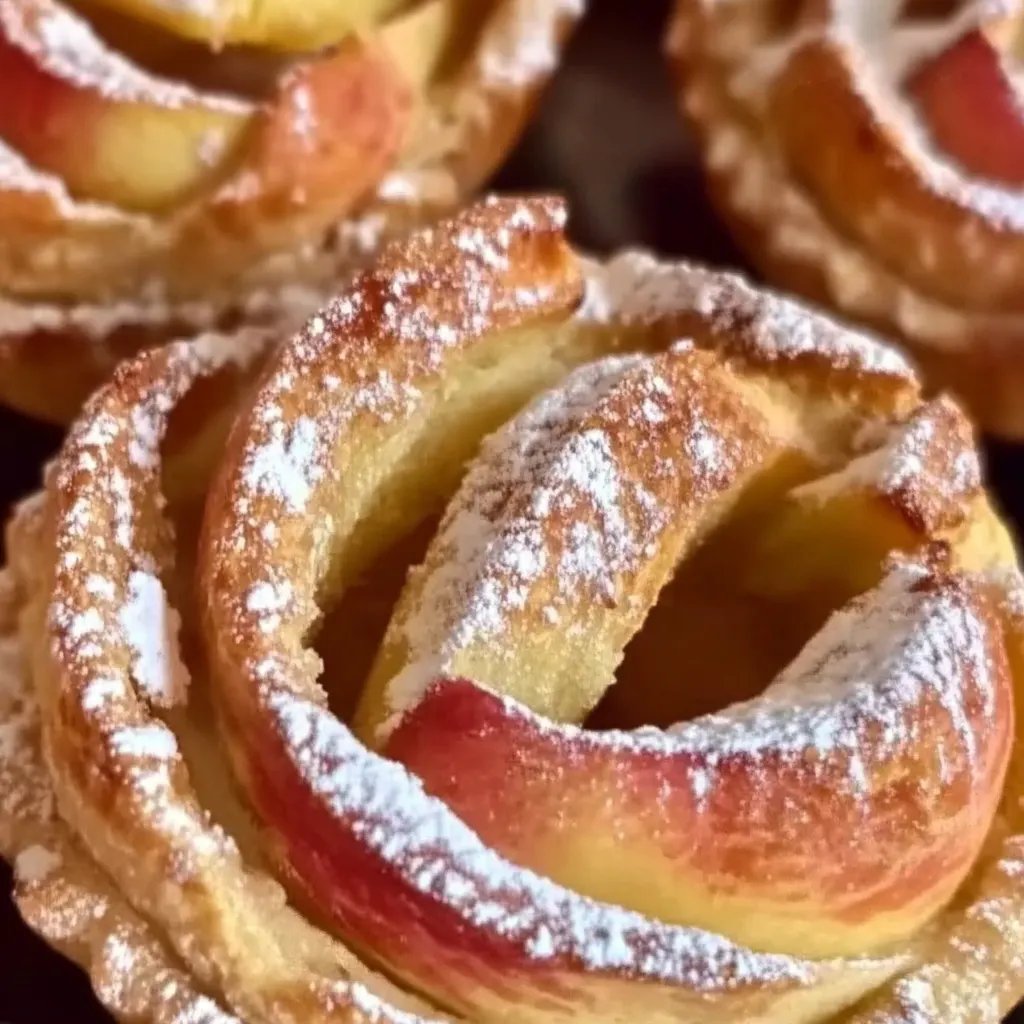 Apfeltörtchen aus Blätterteig