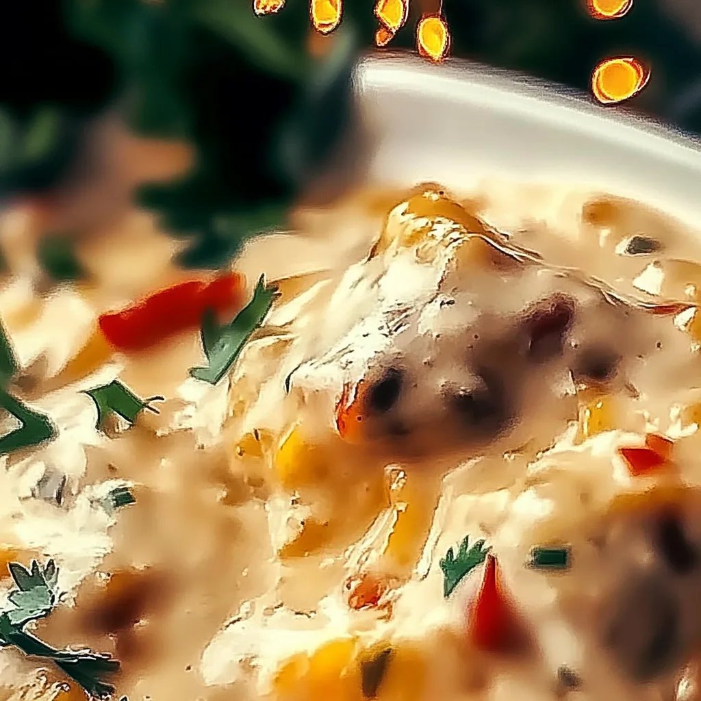 Cremiges Hähnchen mit Reis