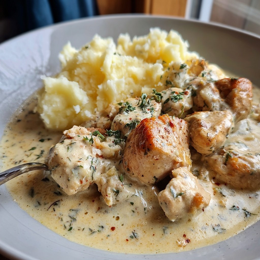 Hausmannskost Cremiges Hähnchen mit Kartoffelpüree