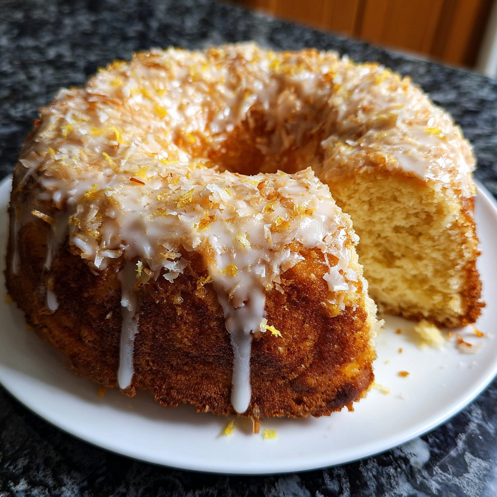 Zitronenkuchen mit Kokosmehl
