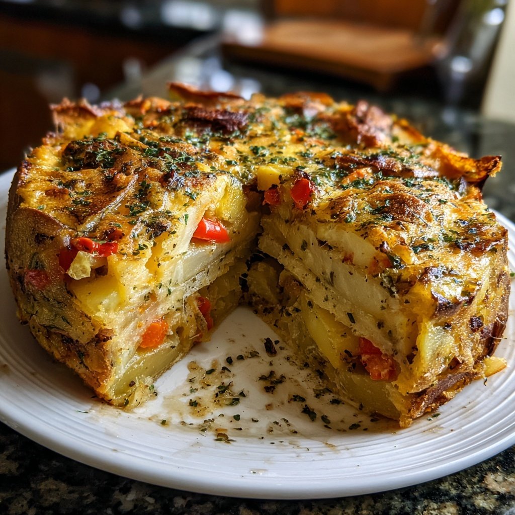 Kartoffelauflauf mit Gemüse