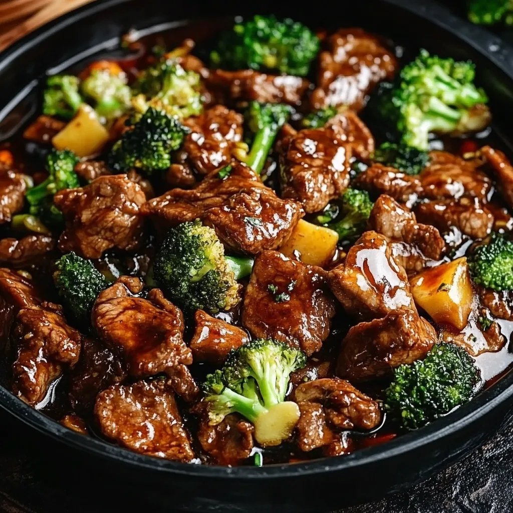 Chinesisches Rindfleisch mit Brokkoli