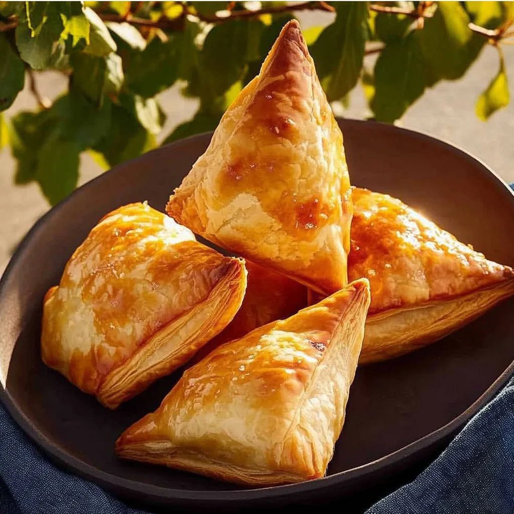 Apfel-Taschen mit Blätterteig