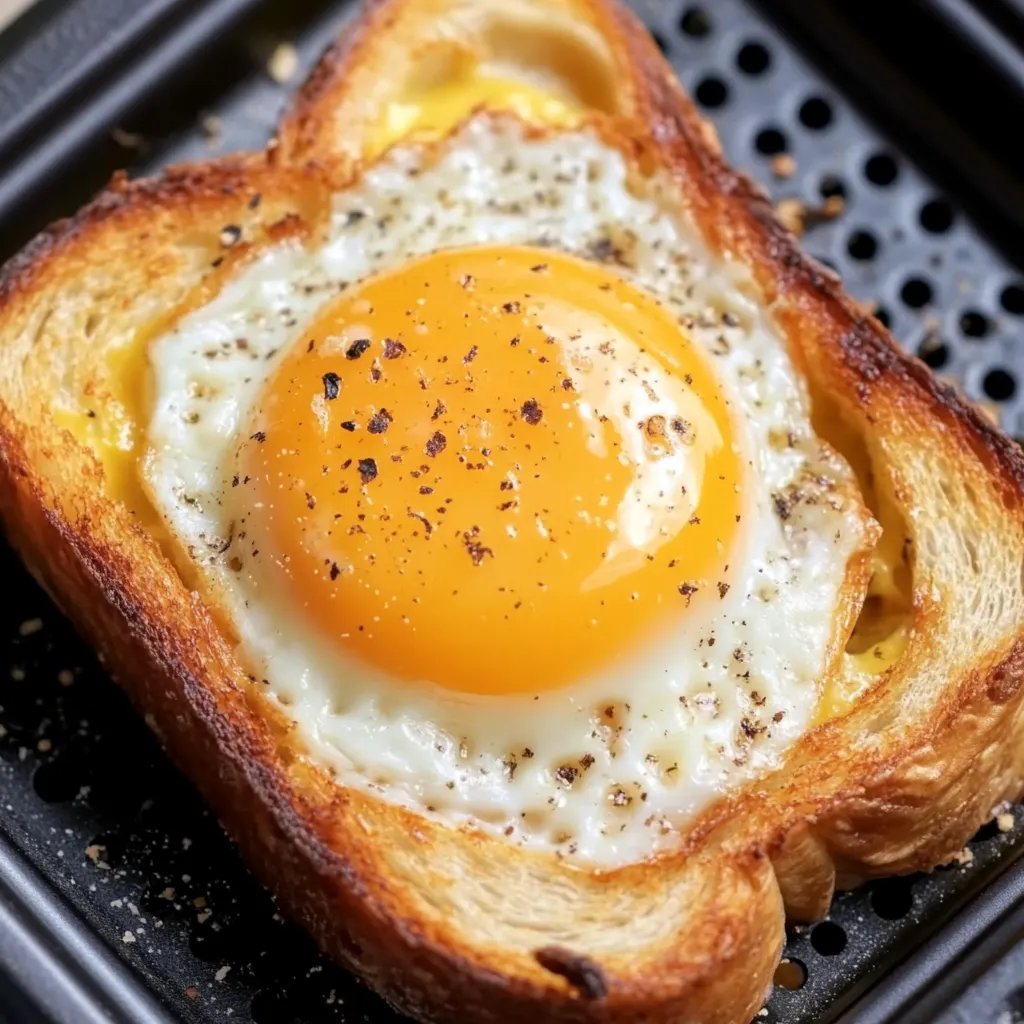 Air Fryer Egg and Cheese Toast