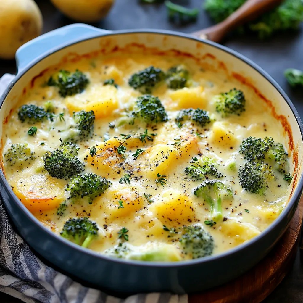 Cremiger Brokkoli mit Kartoffeln