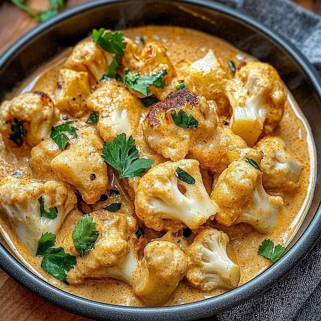 Cremiger Blumenkohl-Curry aus dem Backofen