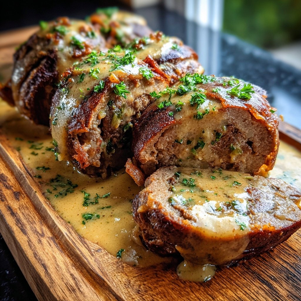 Hausmannskost Rinderrouladen mit Rahmsoße